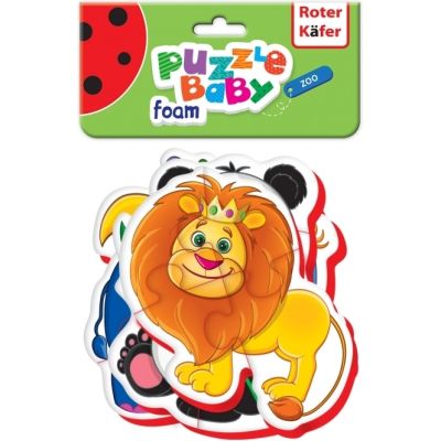 Puzzle Bebe Animale de la Zoo, 18 piese Roter Kafer RK1102-04 BBJRK1102-04_Initiala