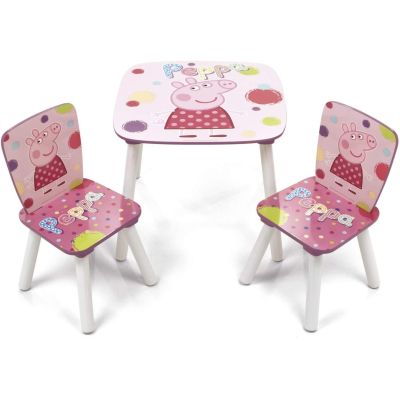 Set masuta si 2 scaunele Peppa Pig BBXPP8377