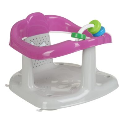 Scaun De Baie Pentru Bebe, Cu Jucarii, Antiderapant, Panda, Gri Cu Roz Pjb6204greypink