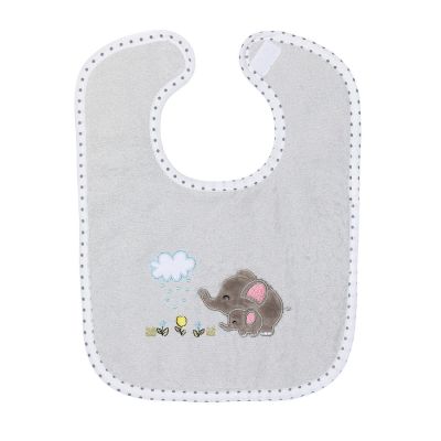 Baveta bumbac 25x32 cm Elephant grey Fillikid KRS064-97