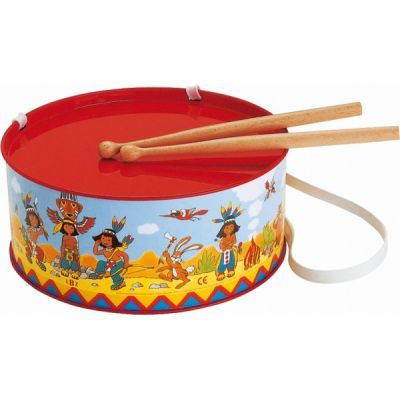 Toba Indieni din metal pentru copii 20 cm Lena cu bete lemn - SOLLE52607