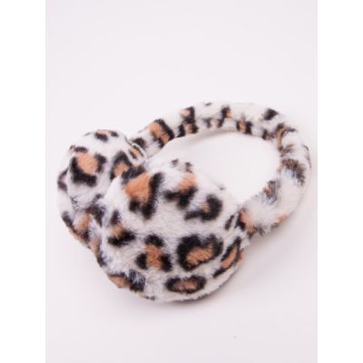 Bentita cu protectie pentru urechi - Animal Print Ivory NZ-07-1
