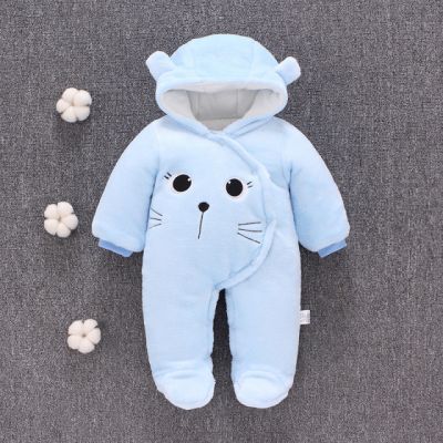 Combinezon plusat bleu - Kitty MB066-1-G
