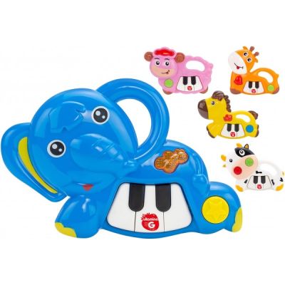 Jucarie muzicala Pian mini cu animal Globo cu sunete si lumini - SOLGL05292