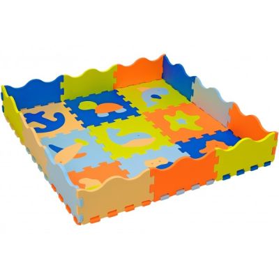 Puzzle burete cu animale pentru copii Globo Vitamina G 9 piese Eva cu margini - SOLGL05342