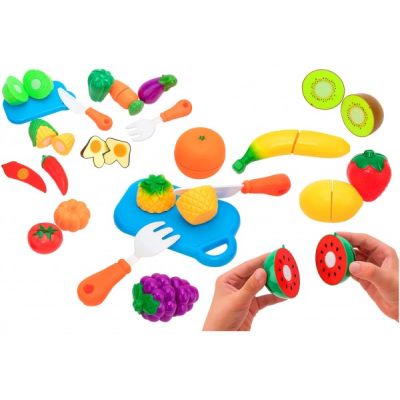 Set alimente diverse fructe si legume Globo cu velcro - SOLGL39201