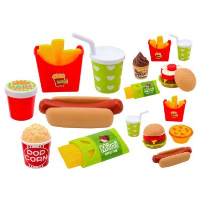 Set Fast Food Globo pentru copii din plastic - SOLGL39567