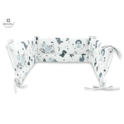 MimiNu - Aparatoare patut 120X60 cm, Dino Granat BYN6426972004923