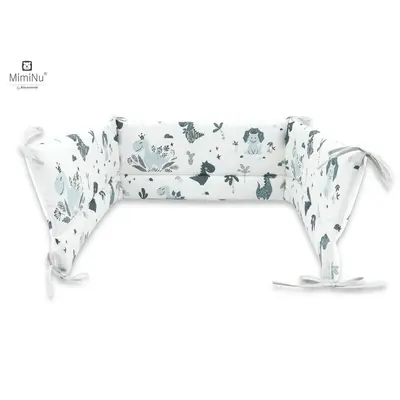 MimiNu - Aparatoare patut 120X60 cm, Dino Granat BYN6426972004923