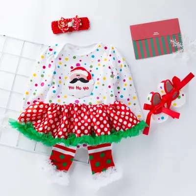 Rochita body cu bulinute - Mos Craciun MDHL4031-4-cr5