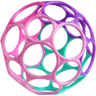 Bright Starts - Minge Oball Classic Easy-Grasp - Roz/Purpuriu BBB12289