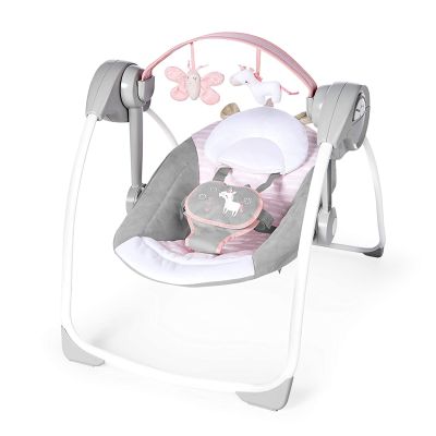 Ingenuity - Leagan portabil Comfort 2 Go Flora the Unicorn BBB12202