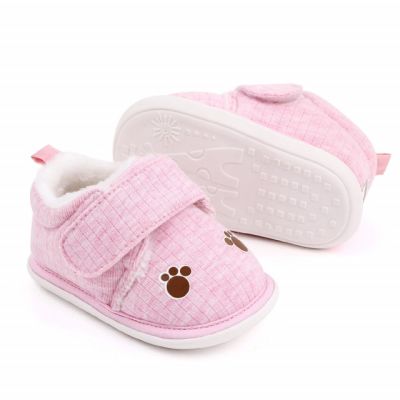 Pantofiori roz imblaniti pentru fetite - Labute MDD2507-1-p12