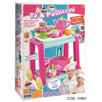 Carucior pentru servirea ceaiului cu accesorii RS Toys - SOLRS10901