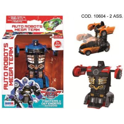 Macheta auto 15 cm transformabila in robot RS Toys - SOLRS10604