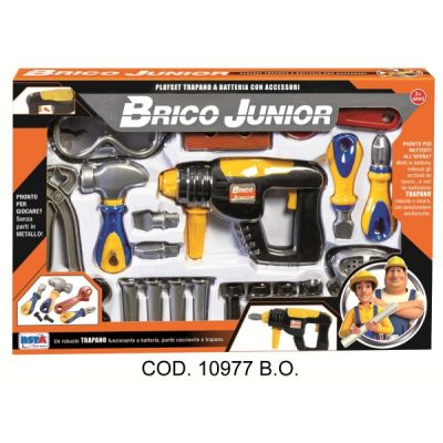 Set scule si bormasina actionata manual RS Toys - SOLRS10977