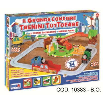 Trenulet cu 2 locomotive RS Toys 34 piese - SOLRS10383