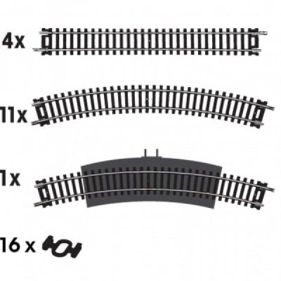 Set sine Mehano pentru trenulet electric 32 de piese - SOLMEHF106