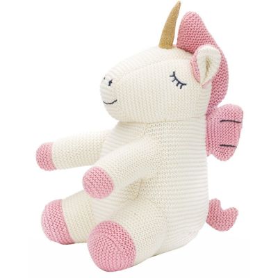 Jucarie moale Unicorn crosetat 33 cm Fillikid KRS7050