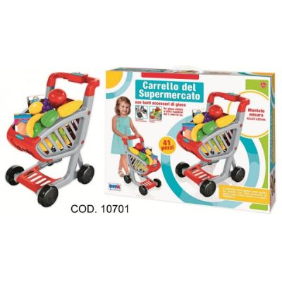 Carucior supermarket cu accesorii RS Toys 41 piese - SOLRS10701