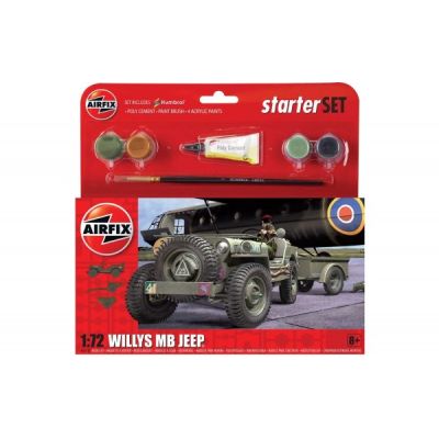 Kit constructie Airfix Jeep Willys MB  - SOLAF55117