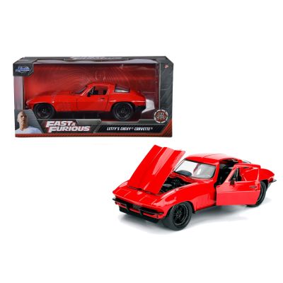 MASINUTA METALICA FAST AND FURIOUS 1966 CHEVY CORVETTE SCARA 1 LA 24 VIV253203010