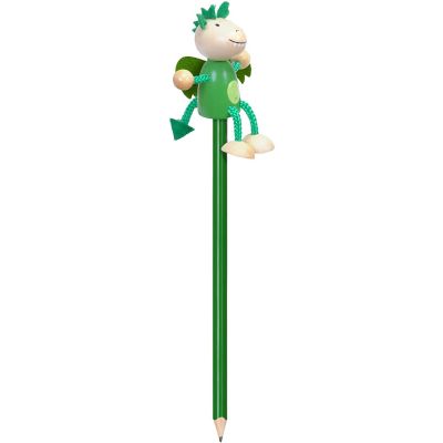 Creion cu figurina lemn Dragonul Verde Fiesta Crafts FCP-5165 BBJFCP-5165_Initiala