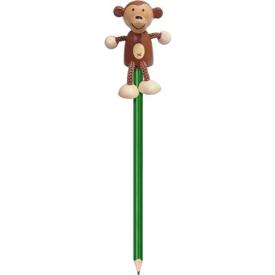 Creion cu figurina lemn Maimutica Fiesta Crafts FCP-5071 BBJFCP-5071_Initiala