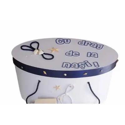 Personalizare suplimentara pentru cutia de trusou pentru botez - litere aplicate pe cutia de trusou