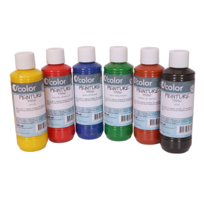 Set 6 culori pentru pictura pe materiale textile - OKELFC1540
