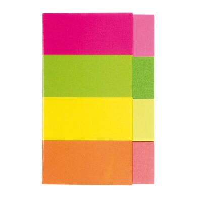 Index autoadeziv Kores, hartie, dimensiuni 20 x 50 mm, 4 culori x 50 file/culoare - BPTCKS00009