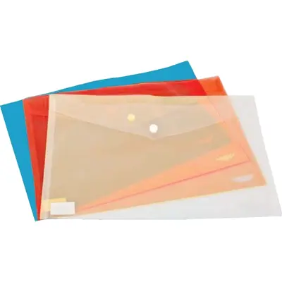 Mapa documente, Noki, A4, inchidere cu capsa, plastic, rosu - BPTCDY001203