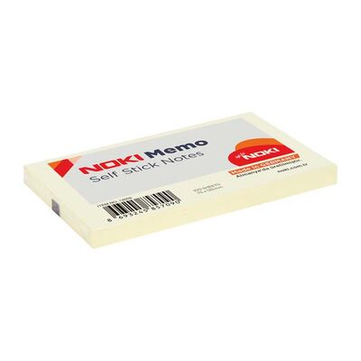 Notite adezive, Noki, 75 x 125 mm, galben, 100 file/set - BPTCDY000244