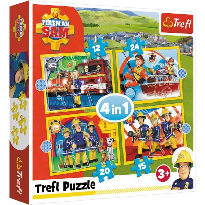 PUZZLE TREFL 4IN1 AJUTOARELE POMPIERULUI SAM VIV34373