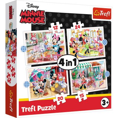 PUZZLE TREFL 4IN1 MINNIE MOUSE SI PRIETENII EI VIV34355