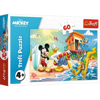 PUZZLE TREFL 60 DISTRACTIE PE PLAJA CU MICKEY MOUSE VIV17359