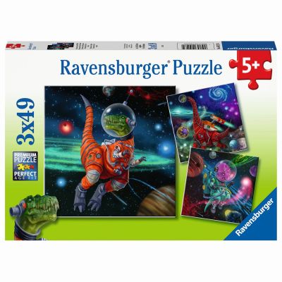 PUZZLE DINOZAURI IN SPATIU, 3x49 PIESE - ARTRVSPC05127