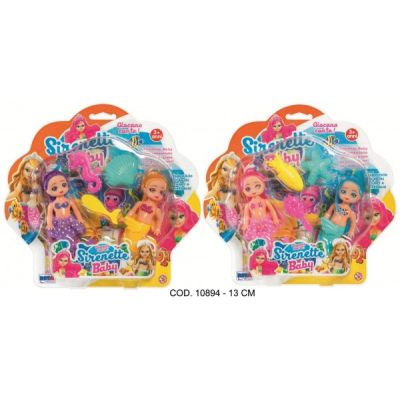 Set 2 sireane 13 cm cu accesorii RS Toys - SOLRS10894