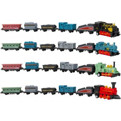 Set trenulet scara 1:110 cu 5 vagoane cu pullback Globo - SOLGL39726