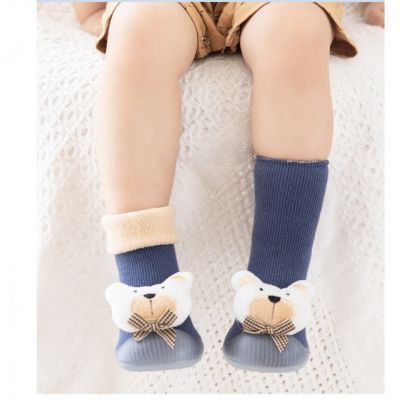 Mocasini cu talpa antiderapanta - White teddy MBDW823-3-MOC4