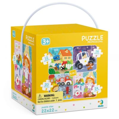 Puzzle 4 in 1 - meserii (12, 16, 20, 24 piese)