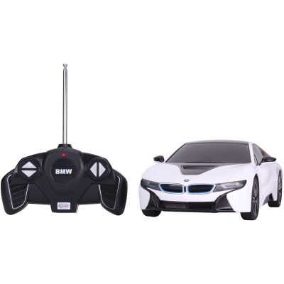 MASINA CU TELECOMANDA BMW i8 SCARA 1 LA 18 VIVRas59200_Alb