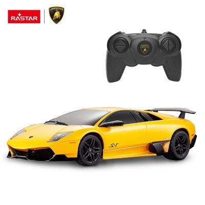 MASINA CU TELECOMANDA LAMBORGHINI MURCIELAGO LP670 GALBEN CU SCARA 1 LA 24 VIVRas39000_Galben