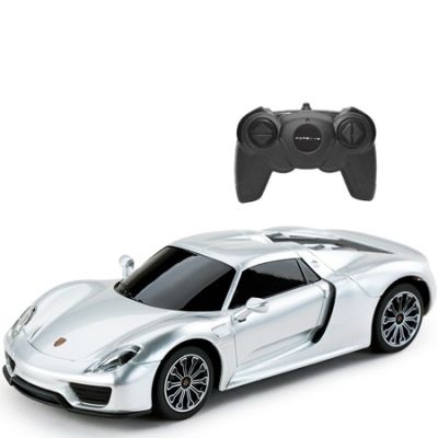 MASINA CU TELECOMANDA PORSCHE 918 SPYDER ARGINTIU CU SCARA 1 LA 24 VIVRas71400_Argintiu