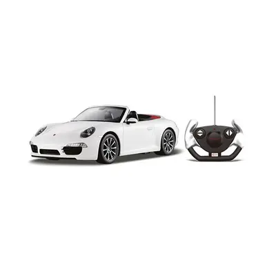 MASINA CU TELECOMANDA PORSCHE CARRERA S ALB CU SCARA 1 LA 12 VIVRas47700_Alb