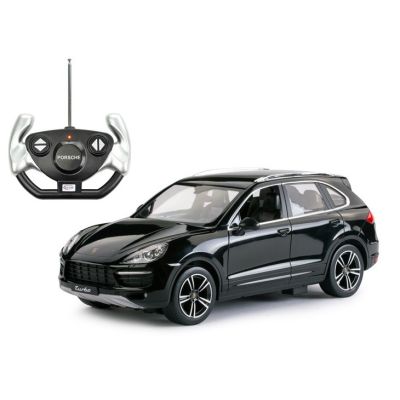 MASINA CU TELECOMANDA PORSCHE CAYENNE TURBO NEGRU CU SCARA 1 LA 14 VIVRas42900_Negru