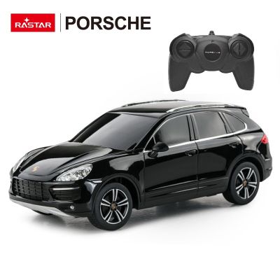 MASINA CU TELECOMANDA PORSCHE CAYENNE TURBO NEGRU CU SCARA 1 LA 24 VIVRas46100_Negru