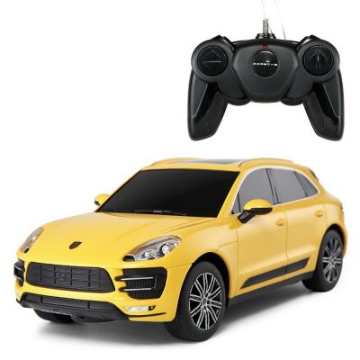 MASINA CU TELECOMANDA PORSCHE MACAN TURBO GALBEN CU SCARA 1 LA 24 VIVRas71800_Galben