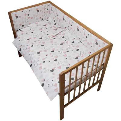 Lenjerie patut hubners hearts 4 piese multicolor hublenhhe4m