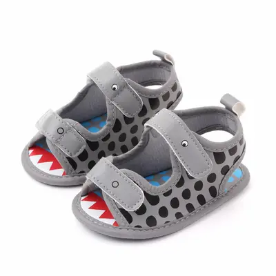 Sandalute gri cu barete - Croco MDd2412-3-SA4